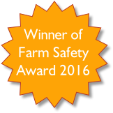 Winner of 
Farm Safety
Award 2016
